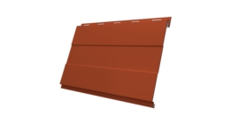 Вертикаль 0,2 prof 0.5 Satin с пленкой RAL 8004 терракота