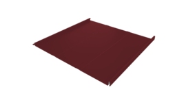 Фальц двойной стоячий Line Grand Line 0,5 Satin с пленкой на замках RAL 3005 красное вино