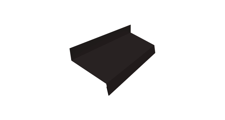 Отлив простой 50 0,5 Velur X RAL 9005 черный (2м)