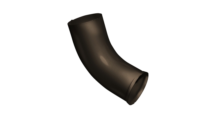 Колено стока Grand Line PU 100 мм RR 32 темно-коричневый