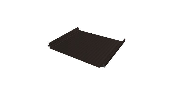 Кликфальц Pro Gofr Grand Line 0,5 PurPro Matt 275 с пленкой на замках RR 32 темно-коричневый