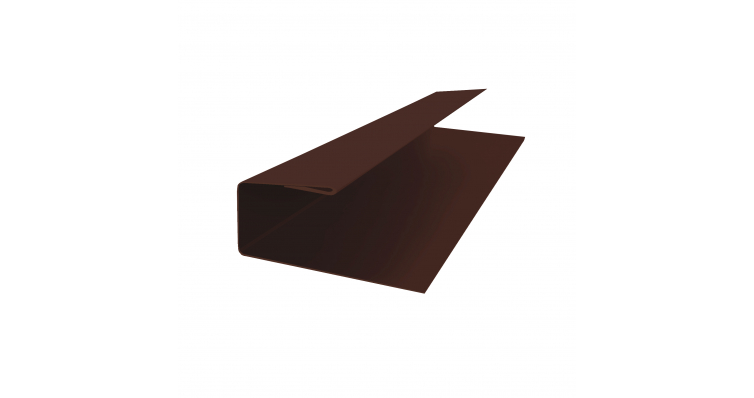 J-Профиль 12мм Satin Matt RAL 8017 шоколад (2м)