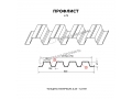 Профнастил Н75 x 750 А ПЭ 01 RAL 6002 0,7 мм