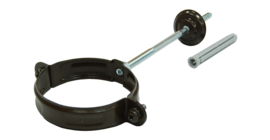 Хомут трубы PU 100 мм RR 32 темно-коричневый