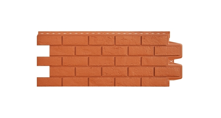 Фасадная панель GL Состаренный кирпич Classic терракотовый