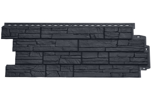 Фасадная панель GL Сланец Classic графит