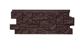 Фасадная панель GL Дикий камень Classic шоколадный