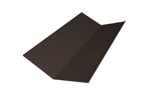 Планка ендовы нижней 300х300 0,45 Drap-double TX RR 32 темно-коричневый (2м)