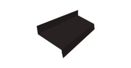 Отлив простой 50 0,45 PE с пленкой RAL 9005 черный (3м)