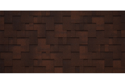 Черепица гибкая Tegola Lazio marrone 230 (коричневый с отливом)
