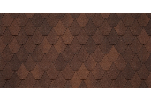 Черепица гибкая Tegola Sardegna liberica 020 (коричневый кофе)
