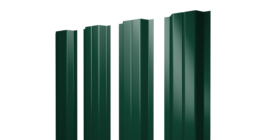 Штакетник П-образный A с прямым резом 0,5 Satin RAL 6005 зеленый мох