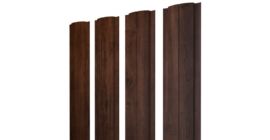 Штакетник Полукруглый Slim с прямым резом 0,45 Print Premium Cherry Wood Fresh TwinColor