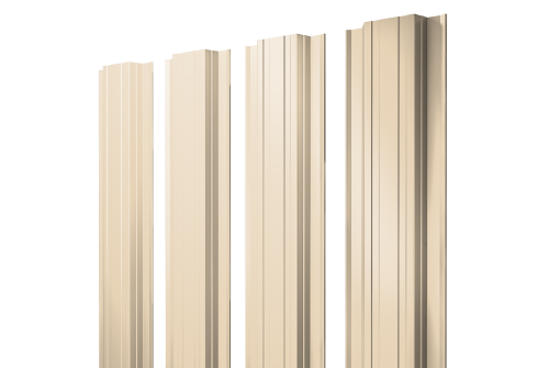 Штакетник Прямоугольный с прямым резом 0,5 Satin RAL 1015 светлая слоновая кость