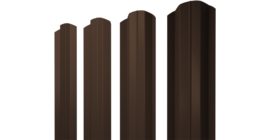 Штакетник М-образный В фигурный 0,45 Drap TwinColor RAL 8017 шоколад