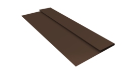 Планка стартовая Блок-хаус new 0,45 Drap TwinColor RAL 8017 шоколад (3м)