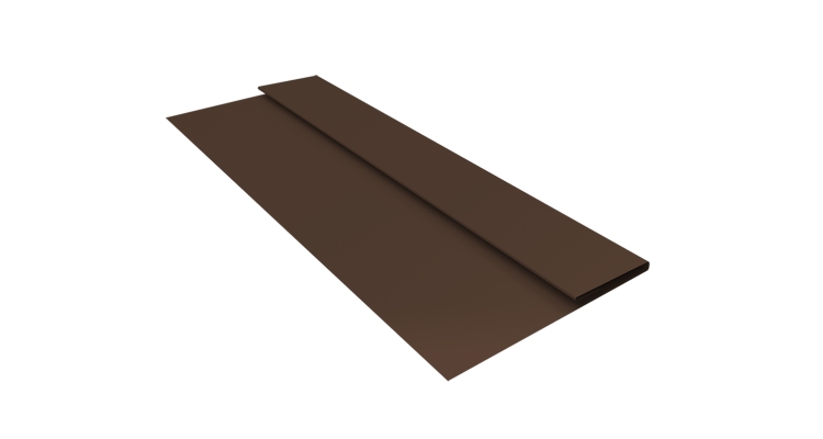 Планка стартовая Блок-хаус new 0,45 Drap TwinColor RAL 8017 шоколад (3м)