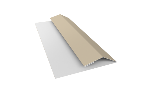 Планка финишная Блок-хаус new 0,5 Satin с пленкой RAL 1015 светлая слоновая кость (2м)