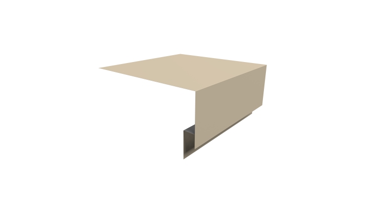 Планка околооконная сложная Блок-хаус new 200х75х27 0,5 Satin с пленкой RAL 1015 светлая слоновая кость (3м)