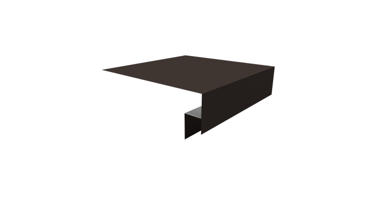 Планка околооконная сложная Блок-хаус new 250х50х27 (j-фаска) 0,45 Drap ST RR 32 темно-коричневый (2м)