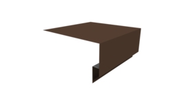 Планка околооконная сложная Блок-хаус new 250х75х27 0,45 PE с пленкой RAL 8017 шоколад (2м)