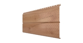Софит Металл Профиль перфор. Lбрус-XL-14х335 (ECOSTEEL_T-12-Золотой Орех-0.45)