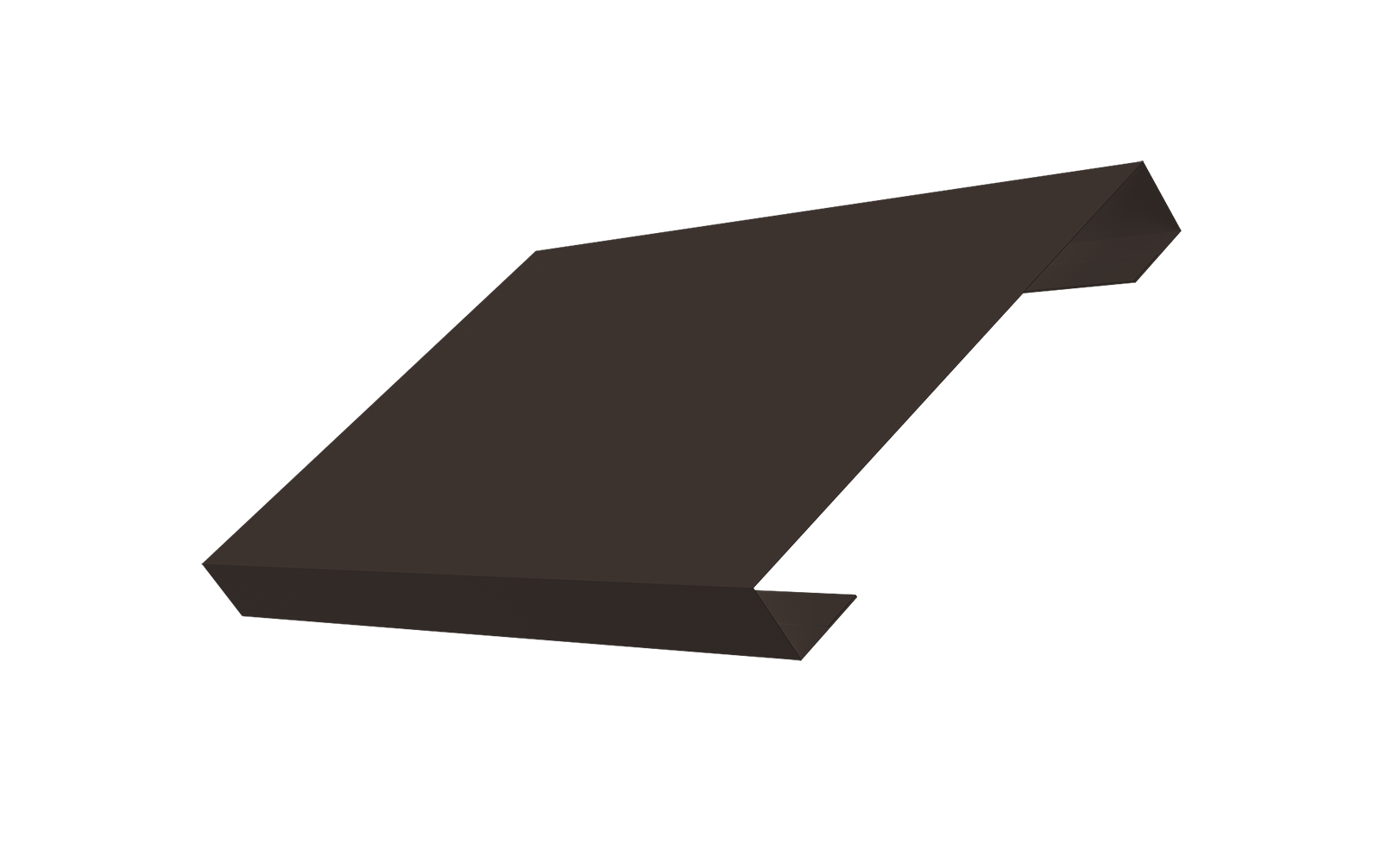 Ламель лицевая 150 забора жалюзи Texas 0.45 PE-Double с пленкой RR 32 темно-коричневый