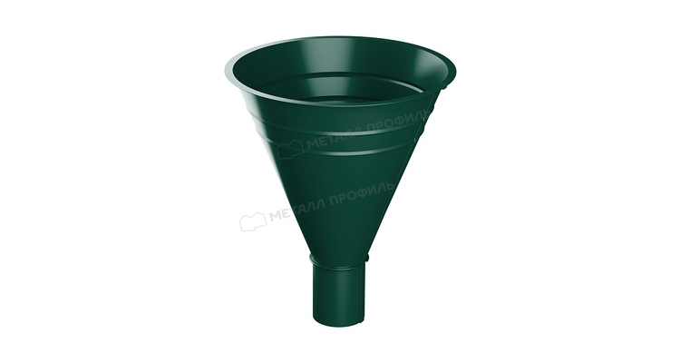 Воронка водосборная Металл Профиль Foramina PUR D100/300 RAL 6005