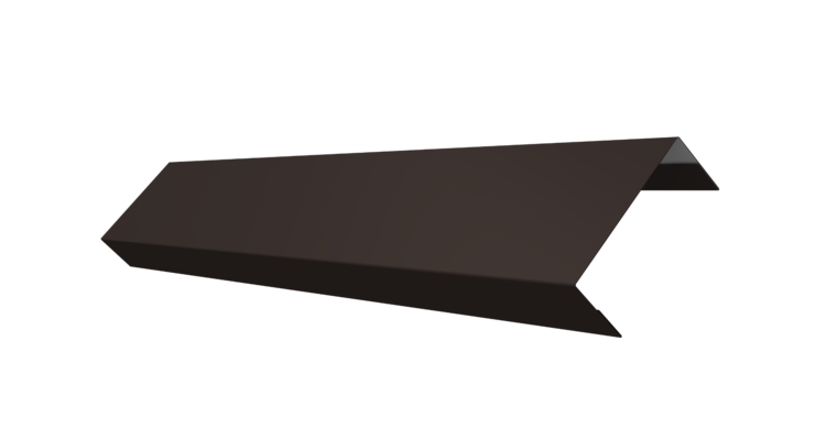 Ламель лицевая 50 забора жалюзи Texas 0.45 Drap с пленкой RR 32 темно-коричневый