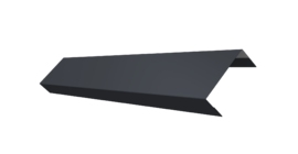 Ламель обратная 50 забора жалюзи Texas 0.45 Drap TwinColor с пленкой RAL 7024 мокрый асфальт