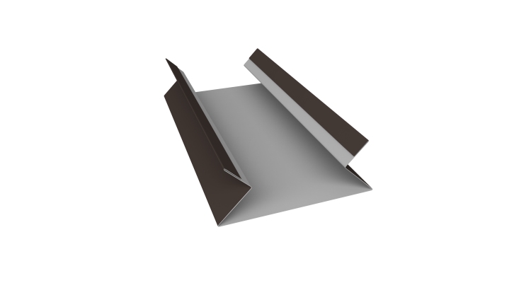 Планка угла внутреннего составная верхняя 0,45 Drap RR 32 темно-коричневый (2м)