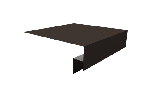 Планка околооконная сложная Экобрус Grand Line 250х50х25 0,5 Satin Matt RR 32 темно-коричневый (3м)