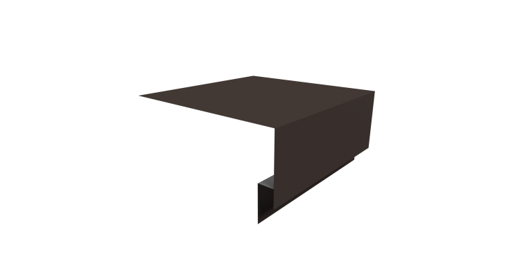 Планка околооконная сложная Экобрус Grand Line 250х75х25 0,45 Drap TX RR 32 темно-коричневый (2м)