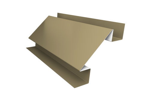 Угол внутренний сложный 75мм 0,45 PE с пленкой RAL 1014 слоновая кость (3м)