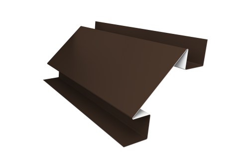 Угол внутренний сложный 75мм 0,45 Drap TwinColor RAL 8017 шоколад (3м)