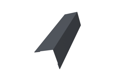 Угол внешний 50х50 0,45 Drap TwinColor RAL 7024 мокрый асфальт (3м)