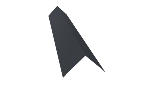 Угол внешний 110х110 0,45 PE с пленкой RAL 7024 мокрый асфальт (3м)