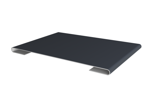 Планка стыковочная 0,5 Satin с пленкой RAL 7024 мокрый асфальт (2м)