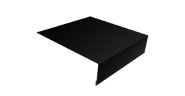 Планка лобовая/околооконная простая 190х50 0,45 Drap RAL 9005 черный (3м)