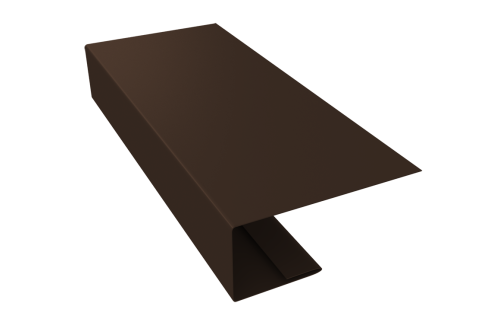 J-Профиль 18мм 0,45 Drap TwinColor RAL 8017 шоколад (2м)