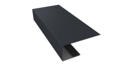 J-Профиль 18мм 0,5 Satin Matt RAL 7024 мокрый асфальт (3м)