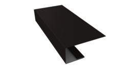 J-Профиль 18мм 0,5 Satin Matt RAL 9005 черный (2м)