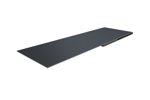 Планка финишная 48х25 0,45 Drap TwinColor RAL 7024 мокрый асфальт (2м)