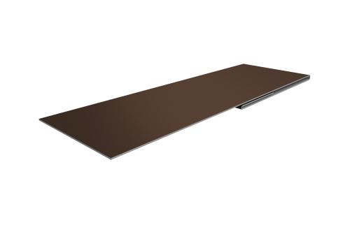 Планка финишная 48х25 0,5 Satin Matt RAL 8017 шоколад (2м)