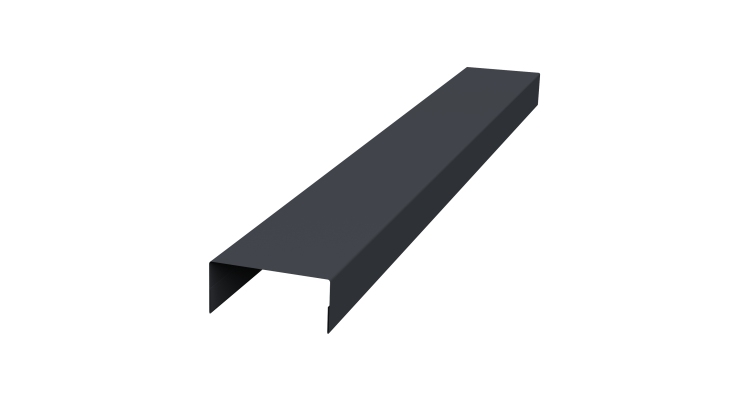 Крышка 30х20 жалюзи Texas 0,5 PurPro Matt 275 RAL 7024 мокрый асфальт (2м)