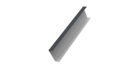 Декоративная накладка на столб универсальная 80х80 для забора жалюзи 0,45 Drap RAL 7024 мокрый асфальт (1,8м)