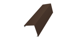 Декоративная накладка на столб универсальная угловая 60х60 для забора жалюзи 0,5 Satin Matt RAL 8017 шоколад (2м)