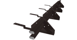 Снегозадержатель трубчатый для композитной черепицы Roman RR 32 (3м)