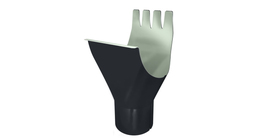 Воронка GL PE 150/100 мм RAL 7024 мокрый асфальт