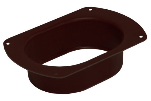 Воронка врезная 127 мм PE RR 32 темно-коричневый